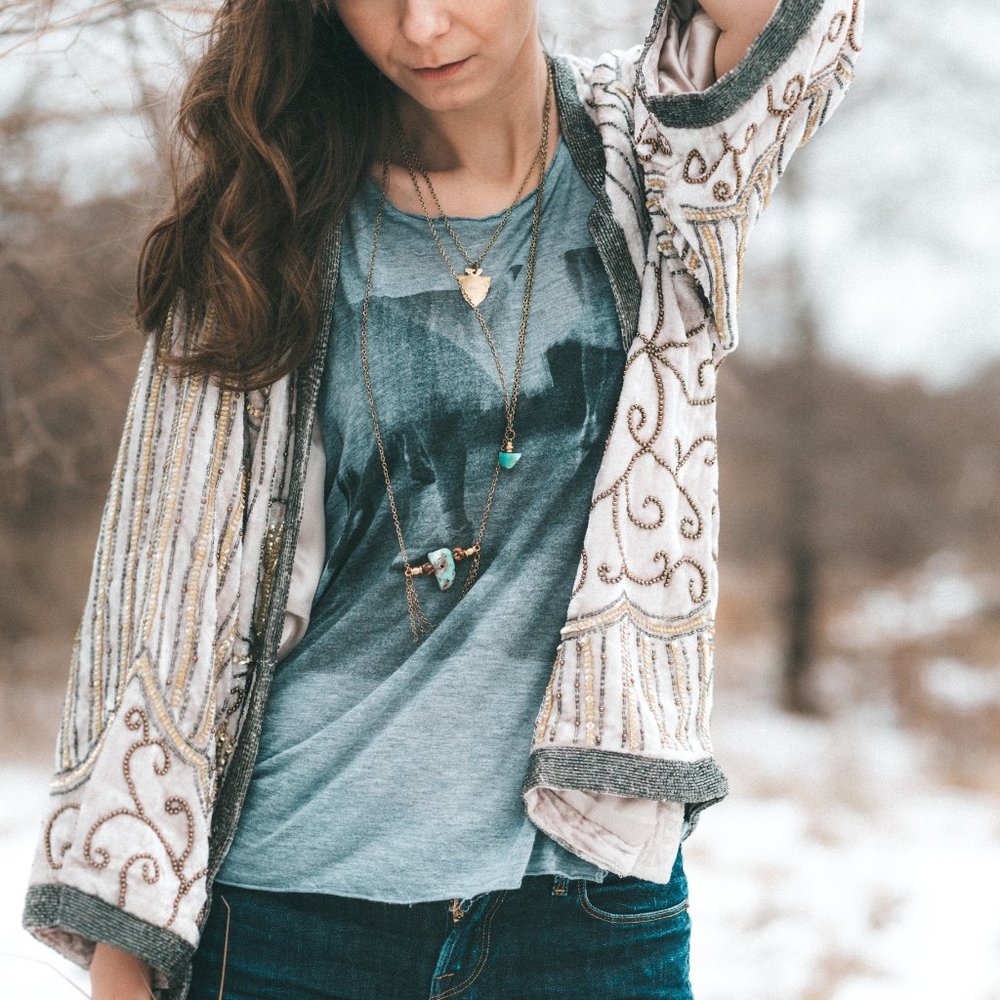Spell Velvet Beaded Jacket - Picture 4 of 8